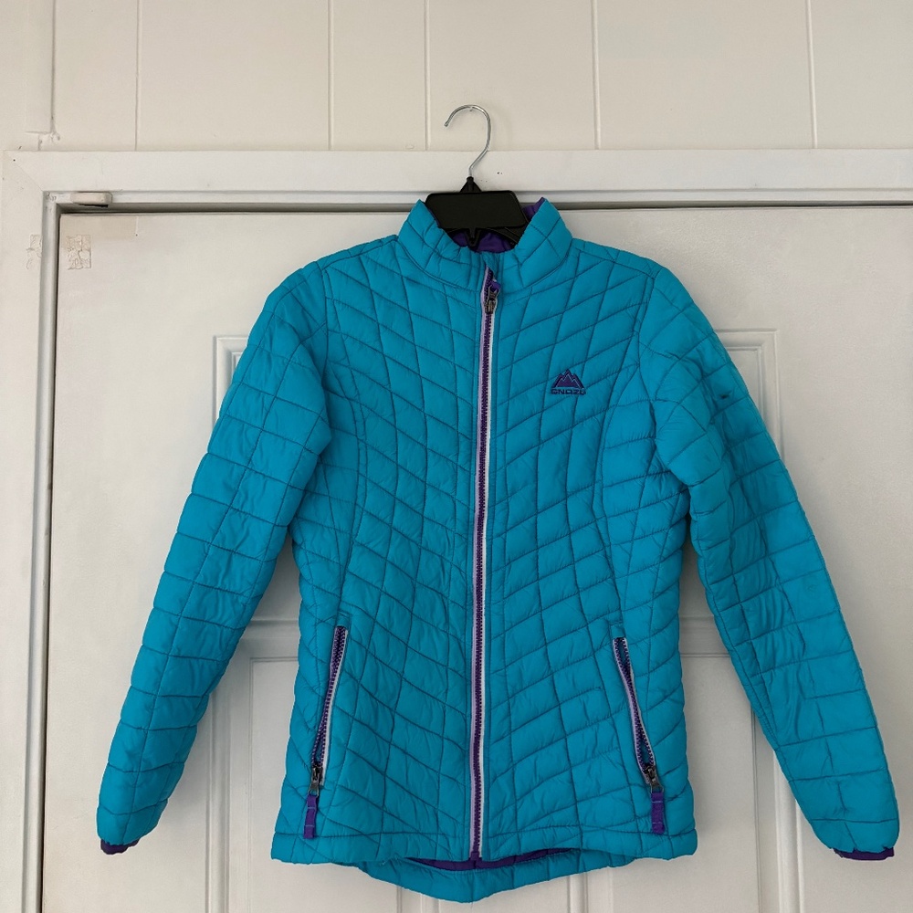 Stylish Snozu Blue and Purple athletic winter cute outdoors hiking sporty Quilte